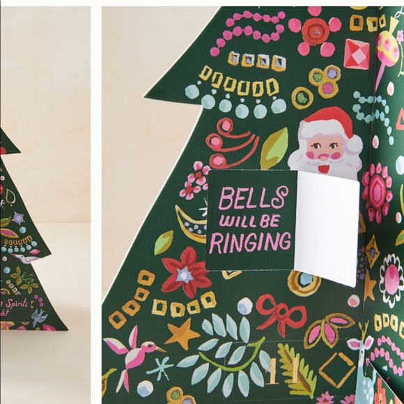 NWT Anthropologie Advent Calendar Tree - Picture 2 of 3